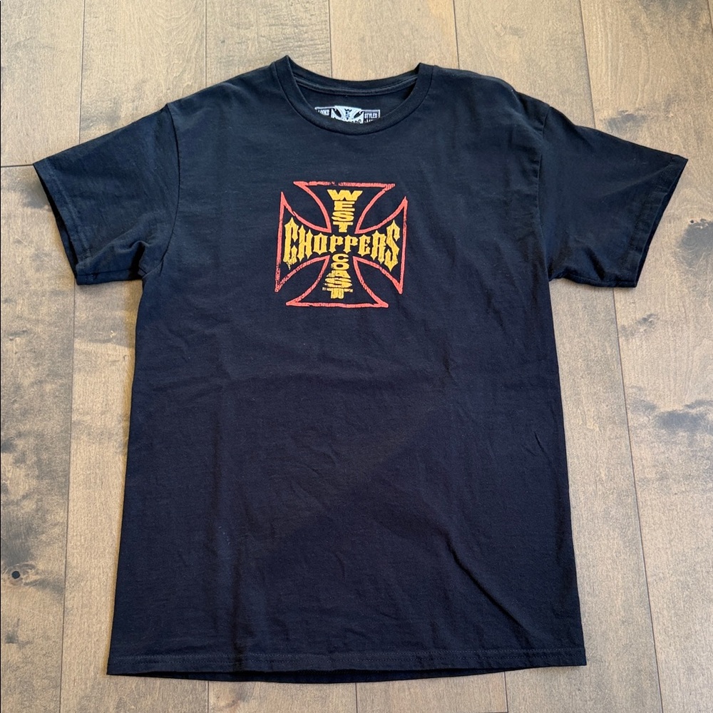 West Coast Choppers Cobra Logo Graphic Shirt Medium Y2K